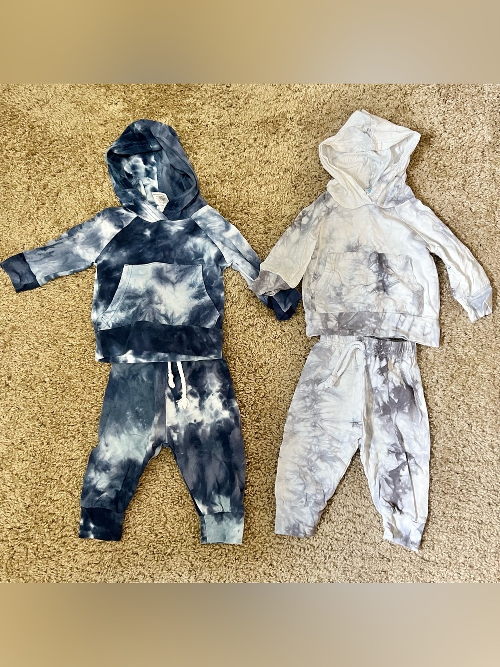 (2) Little One Shop Tie Dye Two piece Set - 3 mos size